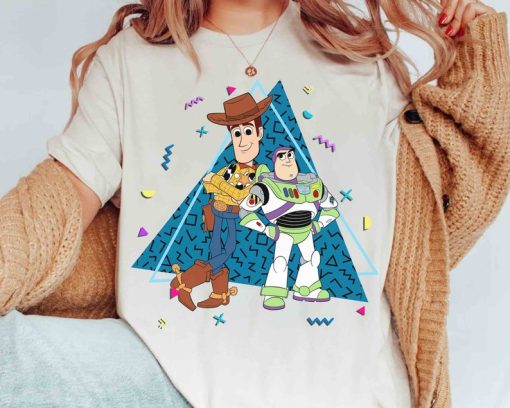 Retro 90s Toy Story Buzz Lightyear and Woody BFF T-shirt