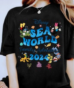 Disney Sea World Family Adventure 2024 Mickey and Friends Shirt