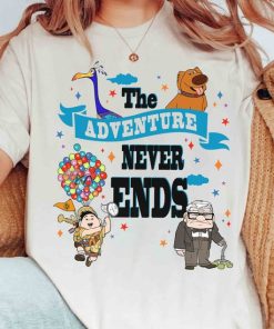 Disney Pixar Up Adventure Never Ends T-shirt