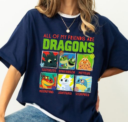 How To Train Your Dragon 3 Hidden World Dragon Friends T-Shirt