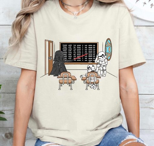 Star Wars Darth Vader Those Were The Droids Classroom Doodle Shirt