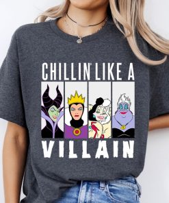 Disney Chillin Like A Villain Gang Ursula Evil Queen Cruella Maleficen