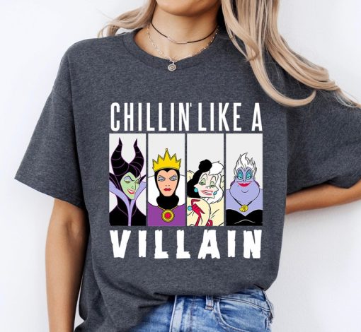 Disney Chillin Like A Villain Gang Ursula Evil Queen Cruella Maleficen