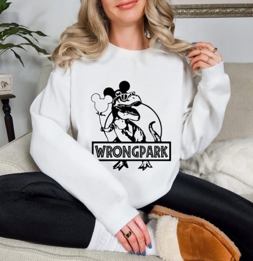 Wrong Park Shirt, Disney Dinosaur Sweatshirt, Disney Cartoon T-Shirt