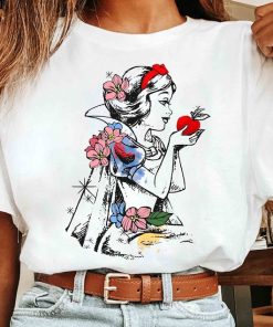 Disney Snow White Princess Sketch Retro Shirt