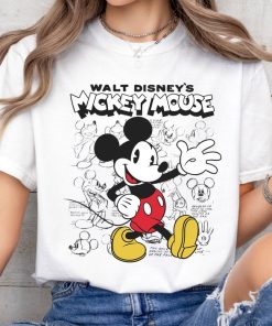 Disney Mickey And Friends Mickey Mouse Sketches T-Shirt