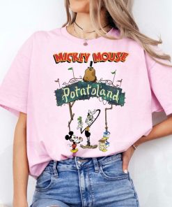 Vintage Funny Mickey Goofy Donald Potatoland Classic Shirt