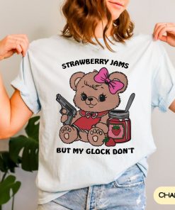 Comfort Colors Strawberry Jams But My Glock Don't Unisex Shirt