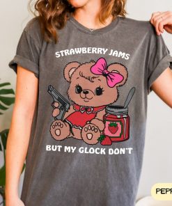 Comfort Colors Strawberry Jams But My Glock Don't Unisex Shirt