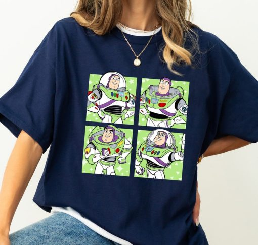 Cute Buzz Lightyear Portrait Shirt, Disney Toy Story Retro T-Shirt