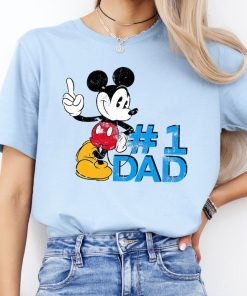 Disney Mickey Mouse Father's Day 1 Dad T-Shirt Unisex Gift T-Shirt