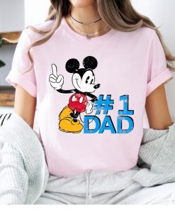 Disney Mickey Mouse Father's Day 1 Dad T-Shirt Unisex Gift T-Shirt