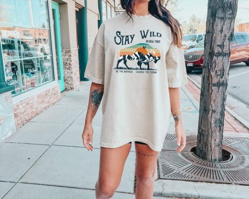 Comfort Colors® Stay Wild Buffalo Apparel, Bison Themed Clothing