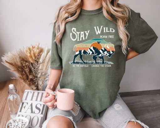 Comfort Colors® Stay Wild Buffalo Apparel, Bison Themed Clothing