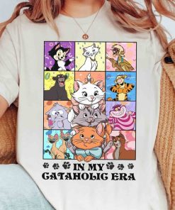 Vintage In my Cataholic Era T-shirt, Disney Cat Characters Tee