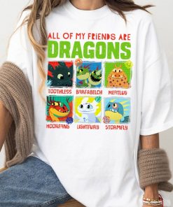 How To Train Your Dragon 3 Hidden World Dragon Friends T-Shirt