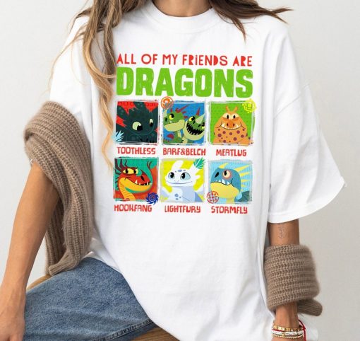 How To Train Your Dragon 3 Hidden World Dragon Friends T-Shirt