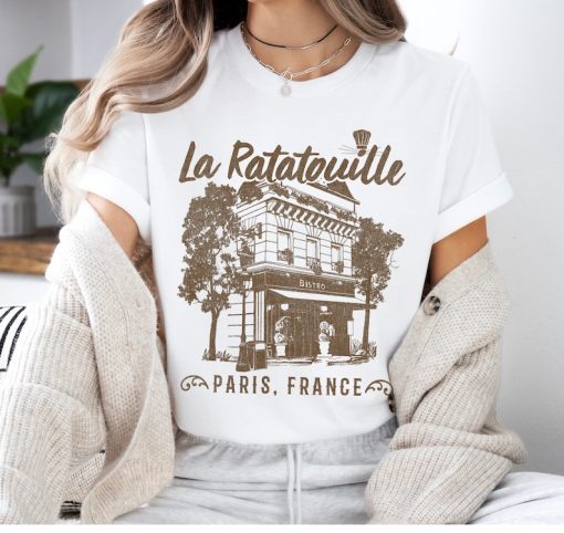 Disney Pixar Ratatouille Paris, France Vintage Restaurant T-Shirt