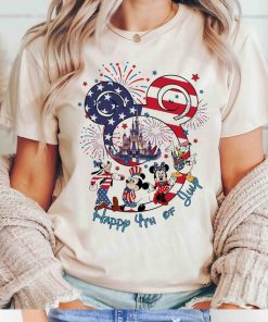 Patriotic Mickey and Friends Shirt, Happy Independence Day 2024 Tee