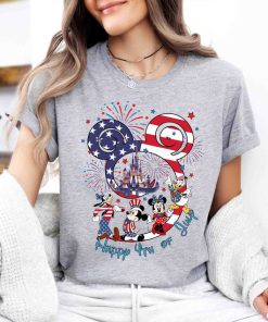 Patriotic Mickey and Friends Shirt, Happy Independence Day 2024 Tee