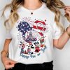 Patriotic Mickey and Friends Shirt, Happy Independence Day 2024 Tee