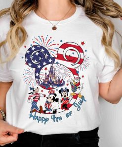 Patriotic Mickey and Friends Shirt, Happy Independence Day 2024 Tee