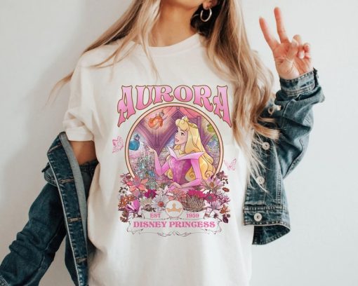 Vintage Disney Sleeping Beauty Shirt, Retro Aurora Princess T-Shirt