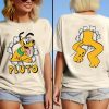 Two-sided Cute Pluto Dog Portrait Mickey and Friends Shirt