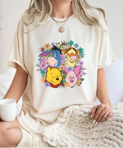 Comfort Colors®Retro Floral Winnie The Poo Shirt