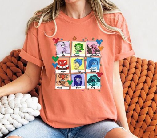 Disney Inside Out Characters Take Photos Group T-shirt