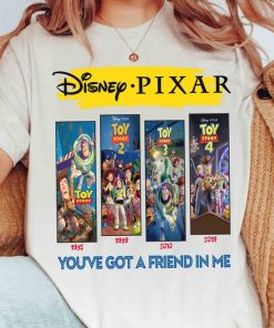 Disney Pixar Toy Story Series Movies You've Got A Friend In Me T-shirt