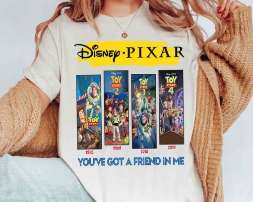 Disney Pixar Toy Story Series Movies You've Got A Friend In Me T-shirt