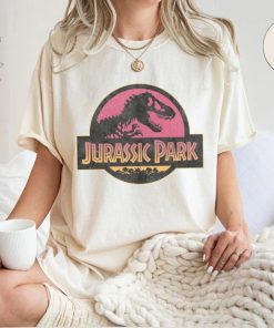 Vintage Jurassic Park Comfort Colors Shirt, Jurassic Park Logo Shirt