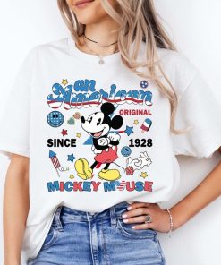 An American Mickey Mouse Since 1928 T-Shirt, Mickey 4th Of July Shirt