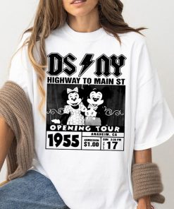 Disney Highway To Main St Shirt, Mickey's World Tour Tee