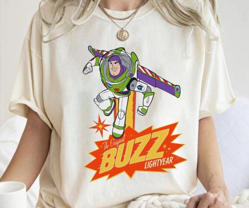 Disney Pixar Toy Story Buzz Lightyear Vintage Poster Shirt