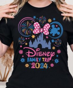 Disneyland Family Trip 2024 Minnie Bow T-Shirt