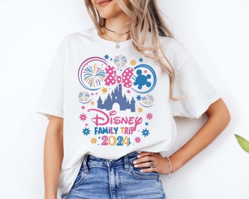 Disneyland Family Trip 2024 Minnie Bow T-Shirt