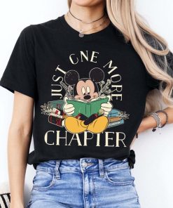 Just One More Chapter Mickey T-Shirt, Book Lover Tee