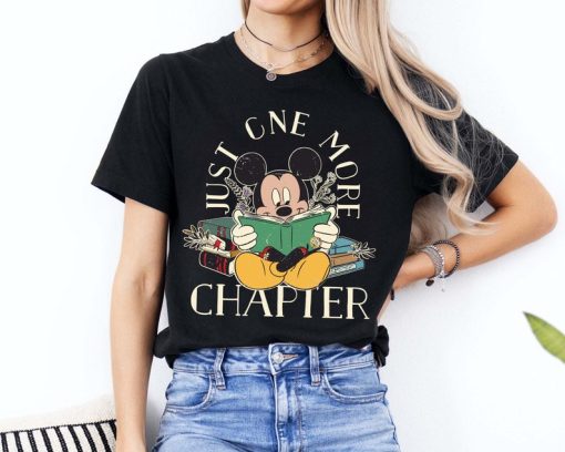 Just One More Chapter Mickey T-Shirt, Book Lover Tee