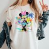 Vibrant Neon Minnie Mouse Beach Party T-Shirt