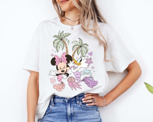 Minnie And Daisy Mermaid T-Shirt, Disney Girls Adventure Tee