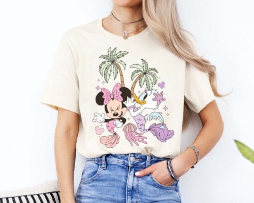 Minnie And Daisy Mermaid T-Shirt, Disney Girls Adventure Tee