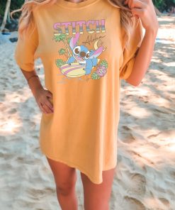 Disney Stitch Aloha Tropic Surf Stitch Shirt, Disney Stitch Shirts