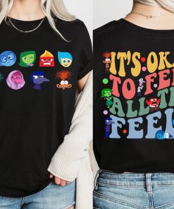 Inside Out All Emotions T-Shirt, It's Okay To Feel All The Feels Shirt