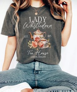 Lady Whistledown Tea House Shirt, Bridgerton Shirt, Tea House Shirt