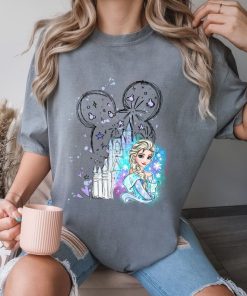 Disney Castle Elsa Shirt Frozen Magic Kingdom Tee Comfort Colors