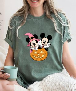 Mickey and Minnie Pumpkin Halloween Shirt, Disney Halloween Party Tee