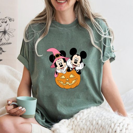 Mickey and Minnie Pumpkin Halloween Shirt, Disney Halloween Party Tee