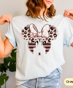 Comfort Colors Disney Minnie Leopard Castle Shirt